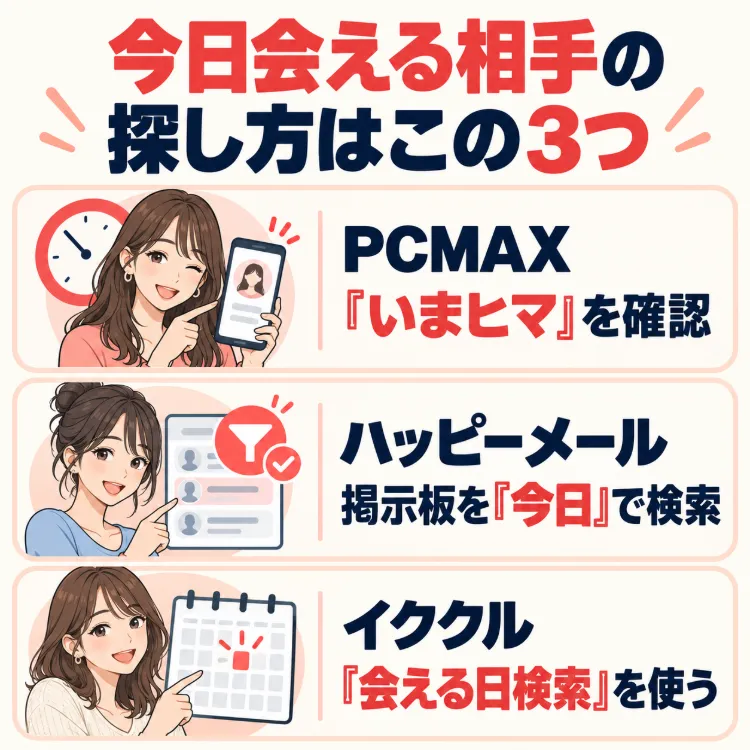 今すぐ女の子と会えるアプリ